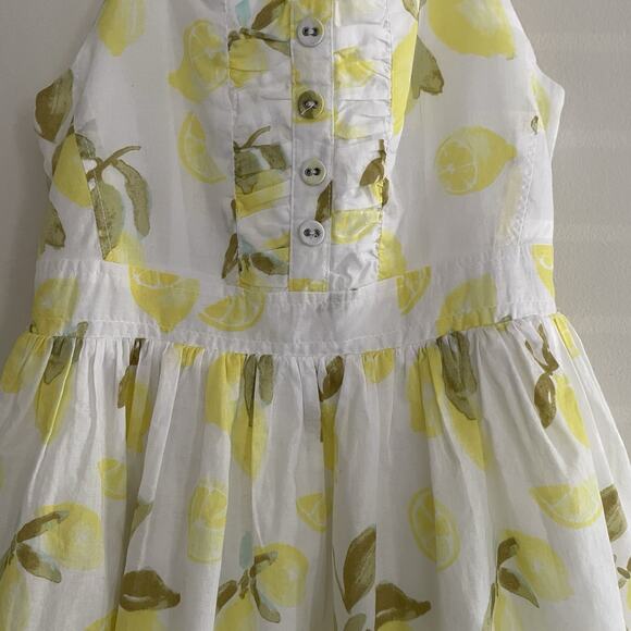 Cherokee Girls Sun Dresses Size 6/6X Lemons Floral Cotton - Picture 7 of 16